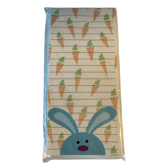 Noteworthy & DGI Floral and Carrot Bunny Magnetic Notepads 80 Sheets - Picture 3 of 3